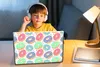 MuchoWow® Laptop Aufkleber Sticker Cover Donut - Muster - Produktbild-Vorschau 3
