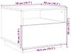Konferenční stolek s LED světly černý 50x49x40 cm Náhled obrázku produktu 7