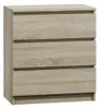 Topeshop M3 SONOMA, Eiche, 3 Schublade(n), Partikelbord, Produktbild-Vorschau 1