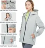 COSTWAY Wasserdichte Kapuzenjacke für Frauen, leichter, Produktbild-Vorschau 2
