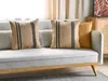 BELIANI Dekokissen 2er Set Beige / Schwarz aus Jute 45 x 45 Produktbild-Vorschau 2