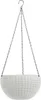Blumenampel Nessa Rattanoptik Weiß Produktbild-Vorschau 1