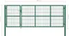 vidaXL Záhradná brána so stĺpikmi 350x120 cm oceľová zelená Náhľad obrázku produktu 4