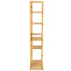 A tall, narrow, multi-tiered wooden shelf unit. Náhľad obrázku produktu