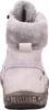 The back view of a white winter boot with gray fur lining. Produktbild-Vorschau