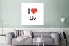 MuchoWow® Poster Ich liebe - Liv - Mädchen 75x75 cm - Wand Produktbild-Vorschau 5