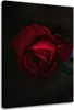 Tableau sur toile rose sur fond noir 60x90 cm Feeby rouge Voir les images du produit 1