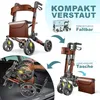 KESSER® Rollator Aluminium faltbar, höhenverstellbar & bis Produktbild-Vorschau 9