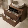 Mobiletto Da Bagno Sotto Il Lavabo Rea Mono 80Cm Marrone Anteprima dell’immagine prodotto 4