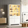 MODFU Multifunktionsvitrine Standvitrine mit 2 Schranktüren Produktbild-Vorschau 4