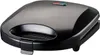 A black sandwich maker viewed from a slightly elevated diagonal angle. Produktbild-Vorschau