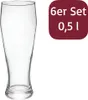 A clear, studio shot of a single beer glass with a red overlay containing text. Podgląd zdjęcia produktu