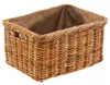 A wicker basket with a fabric lining, presented against a white background. Produktbild-Vorschau
