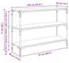 vidaXL Libreria Artisan in rovere 100 x 33 x 70,5 cm Anteprima dell’immagine prodotto 8