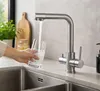 VANTO INOX 3-Wege-Wasserhahn L-Auslauf – Küchenarmatur Produktbild-Vorschau 2