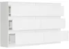 Komoda 120 cm 6 zásuvek skříňka FRAMIRE R-120 bílá Náhled obrázku produktu 5