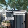 Abri de jardin métallique Outsunny 2,6 m² (128 x 193 x 181 Voir les images du produit 4