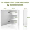 Hängeschrank Spiegelschrank Badezimmerschrank, mit LED, 60 Produktbild-Vorschau 2