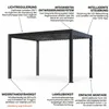 Gutroof Pergola "Deluxe Pro" 4x4m elektrisch, Aluminium, Produktbild-Vorschau 3