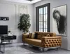 Sofagarnitur Komplette Sofa 31 Sitz Sessel Kunstleder Braun Produktbild-Vorschau 7