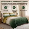 Sleep Comfy Sommerbettdecke 135x200 cm Grün mit Kissenbezug Produktbild-Vorschau 3