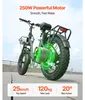 Bicicletta elettrica SucceBuy da 250 W per adulti, con Anteprima dell’immagine prodotto 3