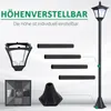 Outsunny Solar Laterne Gartenlaterne Wegleuchte mit LED 30 Produktbild-Vorschau 4