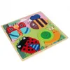 HOLZ puzzle für Kinder, GROßES Lernpuzzle, Tiere im Garten Produktbild-Vorschau 10