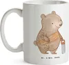 Mr. & Mrs. Panda Tasse Schreiner Herz - Weiß - Geschenk, Produktbild-Vorschau 3