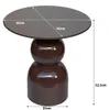 Brix - Beistelltisch Wes - Braun - 52.5x49.5x49.5 cm Produktbild-Vorschau 5