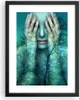 Gerahmtes Poster - Schwarzer Rahmen - Frau Natur Grafik - Produktbild-Vorschau 1