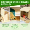 TTL Garden Vogelfutterhaus Bus Stop aus Holz 20x19x16cm – Produktbild-Vorschau 8