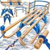 Slittino in legno KESSER® Premium, slittino pieghevole per Anteprima dell’immagine prodotto 1