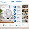 LIFETIME AIR Mini wentylator USB, bateria 1200mAh - Podgląd zdjęcia produktu 6