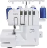A white Brother sewing machine with blue thread spools. Náhled obrázku produktu