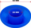 AWM Trampolin Endkappen Set blau Schutzkappen 28 mm Produktbild-Vorschau 1