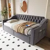 Flieks Schlafsofa Sofabett 90x190cm mit 2 Schubladen, Produktbild-Vorschau 2