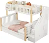 Kinder-Etagenbett Doppelbett Multifunktional Ablagekorb Produktbild-Vorschau 9