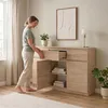 Komoda 150 cm Aga Dąb Sonoma szafka Wysoka rtv z szufladami Podgląd zdjęcia produktu 4