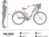 Milord Komfort Fahrrad Mit Korb Damenfahrrad, 28 Zoll, Rot, Produktbild-Vorschau 3