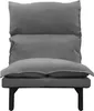 A gray floor chair with a steel frame. Podgląd zdjęcia produktu