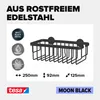 tesa Duschkorb ohne Bohren Duschablage schwarz Badregal zur Produktbild-Vorschau 3