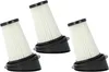 Three vacuum cleaner filters arranged diagonally against a white background. Produktbild-Vorschau