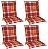 Beautissu Lot de 4 coussins Sunny RO à dossier bas 100 x 50 Voir les images du produit 1