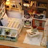 DIY Miniatur Puppenhaus Kit Realistische Mini 3D Holzhaus Produktbild-Vorschau 3