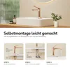 EMKE Wasserhahn Bad Roségold 195x173x46mm, Messing, Produktbild-Vorschau 6
