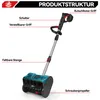 Akku-Schneefräse mit 2x 4.5Ah Akkus & Ladegeräte, Produktbild-Vorschau 4