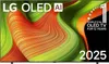 A marketing image for an LG OLED TV, featuring abstract colorful waves and text highlighting its features and awards. Náhľad obrázku produktu