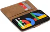 A book-style phone case with a Google Pixel 4a 5G phone inside, showing the phone's screen and two credit cards in the case's slots. Náhled obrázku produktu