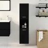 vidaXL Badezimmerschrank Schwarz Eichen-Optik 30 x 30 x 130 Produktbild-Vorschau 4